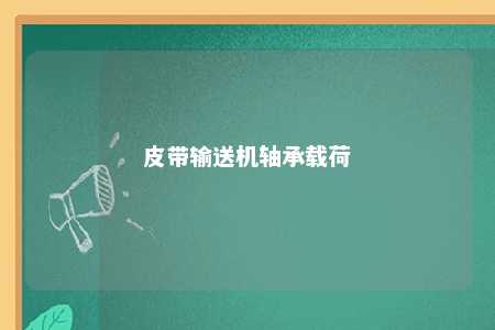 皮带输送机轴承载荷 