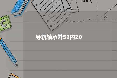 导轨轴承外52内20 